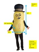 Rasta Imposta Planters Mr. Peanut Inflatable Costume, Adult One Size 19052 View 3