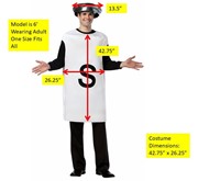 Rasta Imposta Salt and Pepper Couples Costume, Adult One Size 10062 View 3