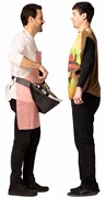 Rasta Imposta Grill Master & Cheeseburger Halloween Couples Costume Set, Adult One Size 20029 View 3