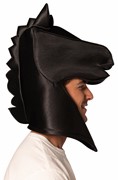 Rasta Imposta Ultimate Deluxe Black Knight Chess Headpiece Mask, Adult One Size R1312-OS View 3