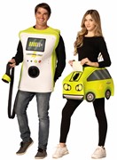 Rasta Imposta Electric Car & Charger Couple Halloween Costume, Adult One Size R1320-OS View 3