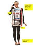 Rasta Imposta Retro Pay Phone with 3 Rings Costume, Adult One Size 1853 View 4