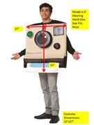 Rasta Imposta Vintage Instant Camera Costume, Adult One Size 1874 View 4