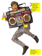 Rasta Imposta Old School Boombox Radio Cassette Player Costume, Adult One Size 1877 View 4