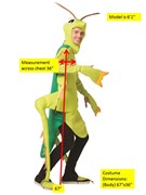 Rasta Imposta Green Grasshopper Costume, Adult One Size GC3112 View 4