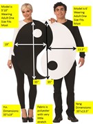 Rasta Imposta Yin & Yang Couples Costume, Adult One Size GC6199 View 4