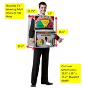 Rasta Imposta Breathalyzer Costume, Adult One Size 6984 View 4