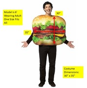 Rasta Imposta Cheeseburger Costume, Adult One Size 7084 View 4