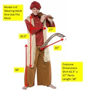 Rasta Imposta Snake Charmer Costume, Adult One Size 6115 View 4