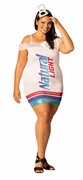 Rasta Imposta Natural Light Beer Can Dress Costume, Women's Sizes L-XL 1476-LXL View 4