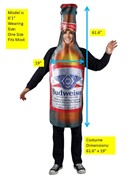 Rasta Imposta Anheuser-Busch Budweiser Beer Bottle Halloween Costume, Adult One Size GC248 View 4