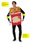 Rasta Imposta Bucket of Fried Chicken Halloween Costume, Adult One Size 6208 View 4