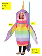 Rasta Imposta Magical Narwhal Halloween Costume, Child Size 4-6 GC921446 View 4