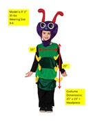 Rasta Imposta Caterpillar Reading Bookworm Halloween Costume, Child Size 3-4 5800-34 View 4