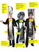 Rasta Imposta Utensil 3 Pack Silver Knife, Fork, Spoon Group Halloween Costume, Adult One Size 10281 View 4