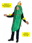 Rasta Imposta Christmas Pickle Costume, Adult One Size GC764 View 4