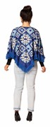 Rasta Imposta Blue & White Hanukkah Fringe Poncho with Lights Costume, Adult One Size 20202 View 4