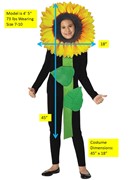 Rasta Imposta Sunflower Costume, Child Size 7-10 1168-710 View 4