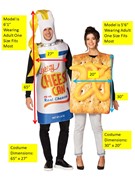 Rasta Imposta Cheezey Cheese Spray Can w. Cheese on Cracker Couples Costume, Adult One Size 10306 View 4