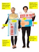 Rasta Imposta Stuck on You Bandage & Bandage Box Couples Costume, Adult One Size 10329 View 4