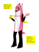 Rasta Imposta Ultimate Pink Shark Costume, Adult Size Small-Medium 1206 View 4