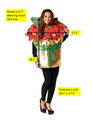 Rasta Imposta Red Poinsettia Holiday Plant Halloween Christmas Costume, Adult One Size R1767-OS View 4