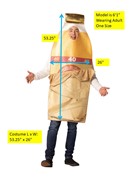 Rasta Imposta 40 oz Bottle in Brown Bag Halloween Costume, Adult One Size GCR1824 View 4