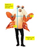 Rasta Imposta Bay Crab Shellfish Halloween Costume, Adult One Size R7788-OS View 4