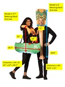 Rasta Imposta Canoe & Paddle Couples Halloween Costume, Adult One Size 10376 View 4