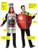 Rasta Imposta Apple-tini Get Real Apple & Vodka Couples Halloween Costume, Adult One Size 20006 View 4