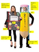 Rasta Imposta Composition Notebook & Pencil Couples Halloween Costume, Adult One Size 20013 View 4