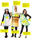 Rasta Imposta Tequila Bottle, Lime Slice & Salt Shaker Bottle Trio Costume, Adult One Size 20021 View 4