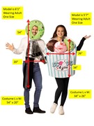 Rasta Imposta Icecream Scoop and Container Halloween Couples Costume, Adult One Size 20033 View 4