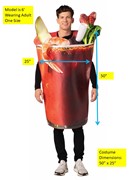 Rasta Imposta Spicy Tomato Juice Cocktail & Ultimate Pickle Couple Costume, Adult One Size 10251 View 4