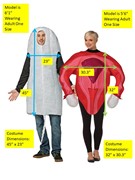 Rasta Imposta Tampon & Uterus Couples Halloween Costume, Adult One Size 10342 View 4