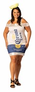 Rasta Imposta Corona Extra Beer Dress Halloween Costume, Women's Size L-XL (14-16) R1404-LXL View 4