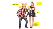 Rasta Imposta Deer in Headlights Couple Costume, Adult GC6196 View 5