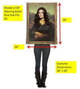 Rasta Imposta Mona Lisa Costume, Adult One Size GC6212 View 5