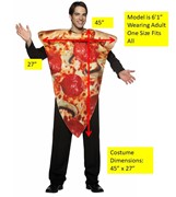 Rasta Imposta Pizza Slice Costume, Adult One Size 7105 View 5