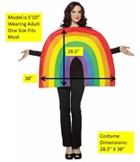 Rasta Imposta Rainbow Costume, Adult One Size GC6302 View 5