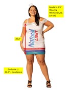 Rasta Imposta Natural Light Beer Can Dress Costume, Women's Sizes L-XL 1476-LXL View 5