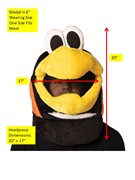 Rasta Imposta NHL Iceburgh Pittsburgh Penguins Mascot Head, Adult One Size 567 View 5