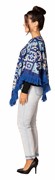 Rasta Imposta Blue & White Hanukkah Fringe Poncho with Lights Costume, Adult One Size 20202 View 5