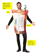 Rasta Imposta Barista's Nightmare Coffee Cup Costume, Adult One Size 297 View 4