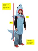 Rasta Imposta Blue Sand Shark Costume, Child Size 4-6X 526-46 View 5