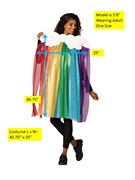 Rasta Imposta Rainbow with Rain Cloud Costume, Adult One Size R1231-OS View 5