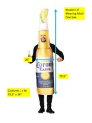 Rasta Imposta Corona Extra Beer Bottle w. Lime Halloween Costume, Adult One Size R1240 View 5