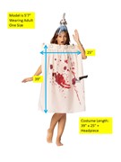 Rasta Imposta Shower Murder Scene Halloween Costume, Adult One Size R7804-OS View 5