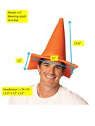 Rasta Imposta Caution Safety Cone Hat, Adult One Size 3003-00 View 5