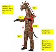 Rasta Imposta Giraffe Costume, Adult One Size GC6522 View 6